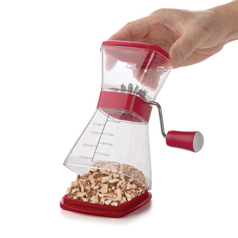 Progressive PrepWorks Nut Chopper â€“ Manual Handheld Nut Grinder for Chopping Nuts, Seeds, and Herbs, Easy to Use, BPA-Free - Image 4